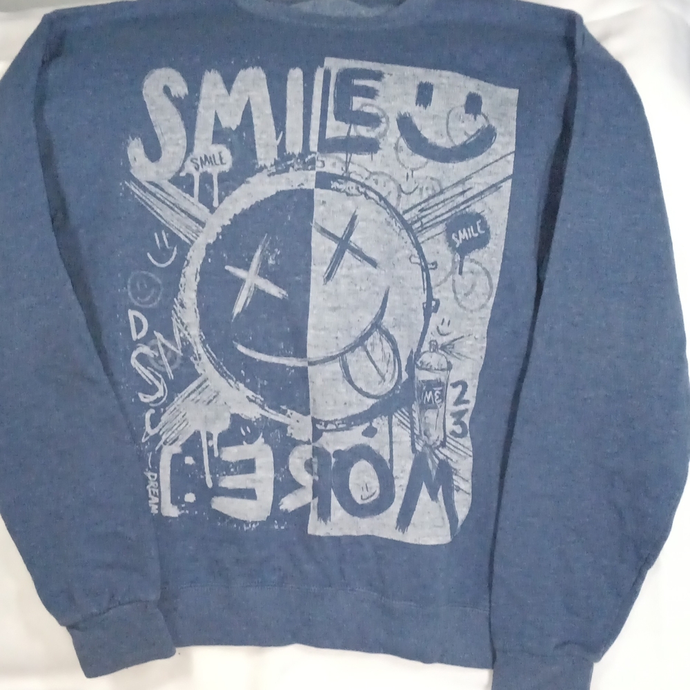 Blue Graphic Men's Sweater